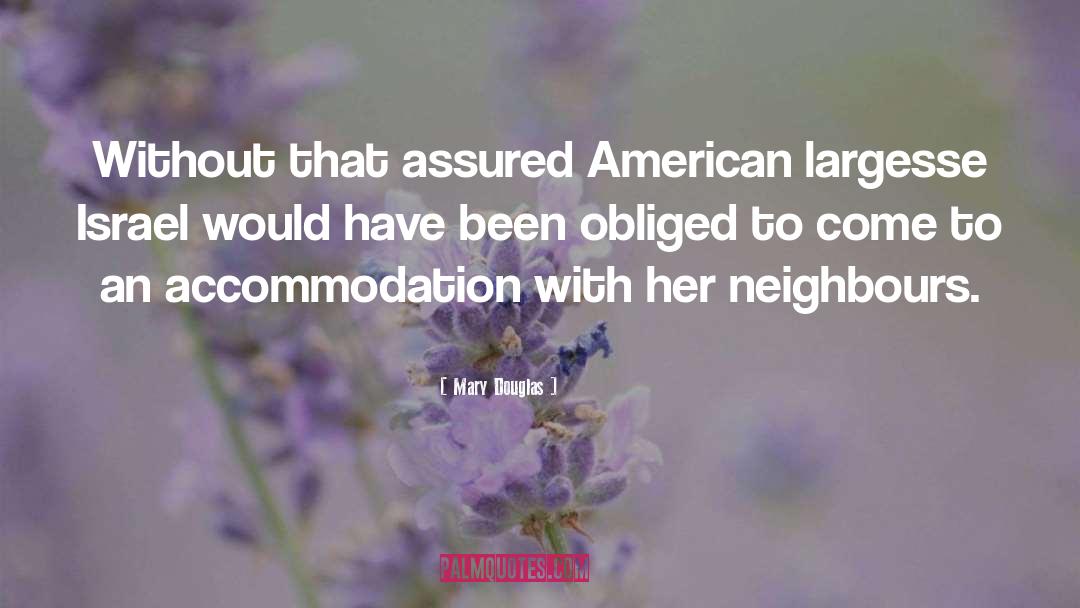 Accommodation quotes by Mary Douglas