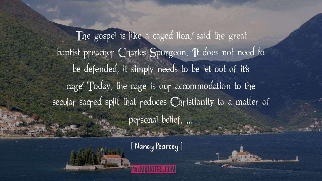 Accommodation quotes by Nancy Pearcey