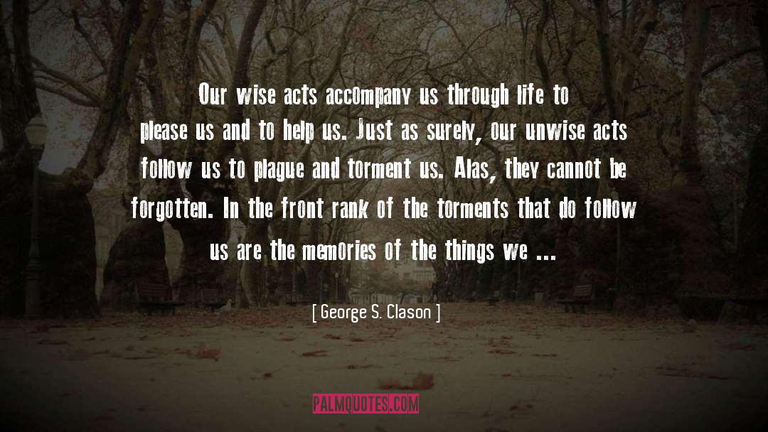 Accompany quotes by George S. Clason