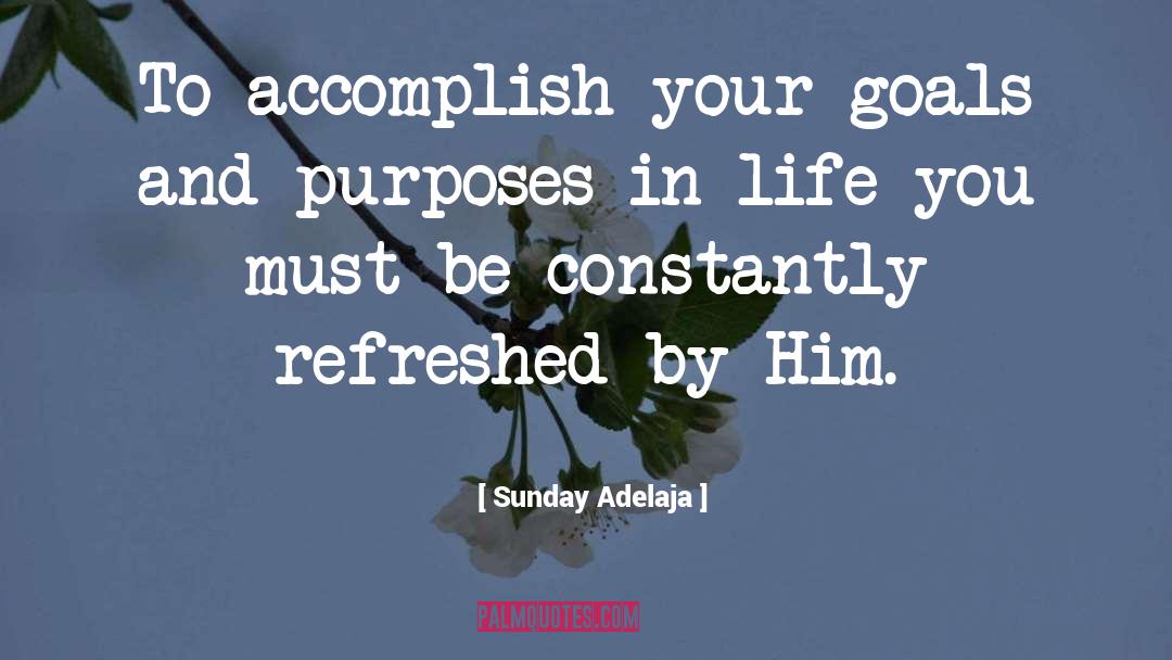 Accomplish Your Goals quotes by Sunday Adelaja
