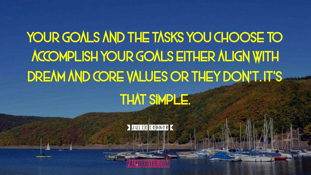Accomplish Your Goals quotes by Julie Connor