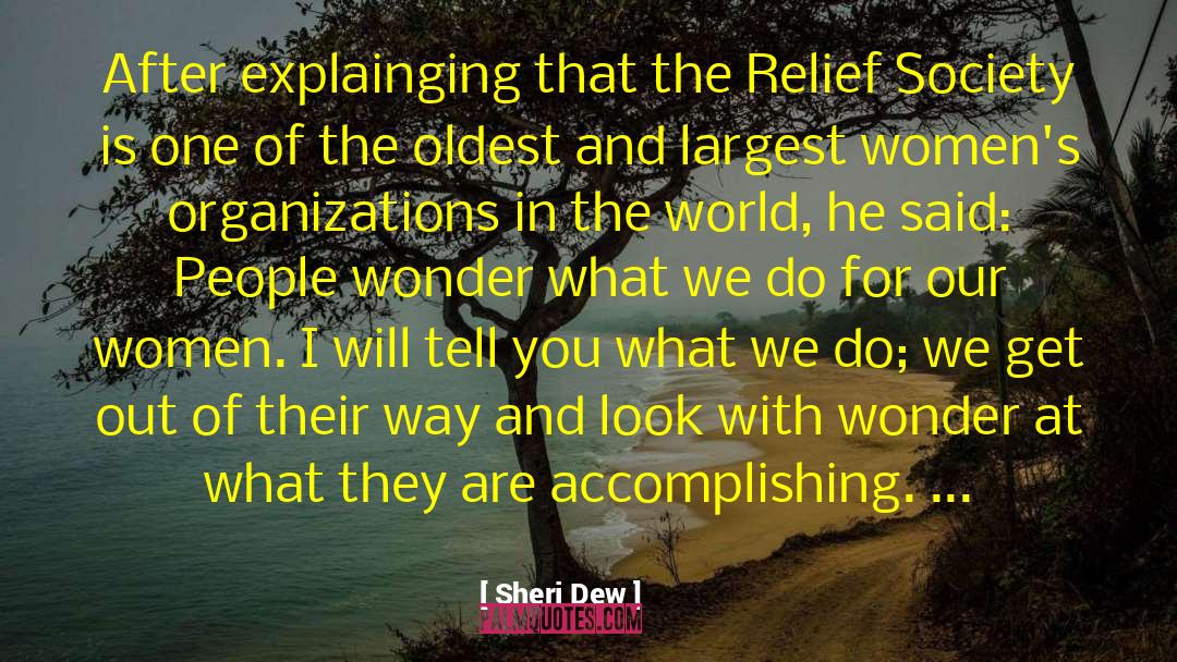 Accomplishing quotes by Sheri Dew