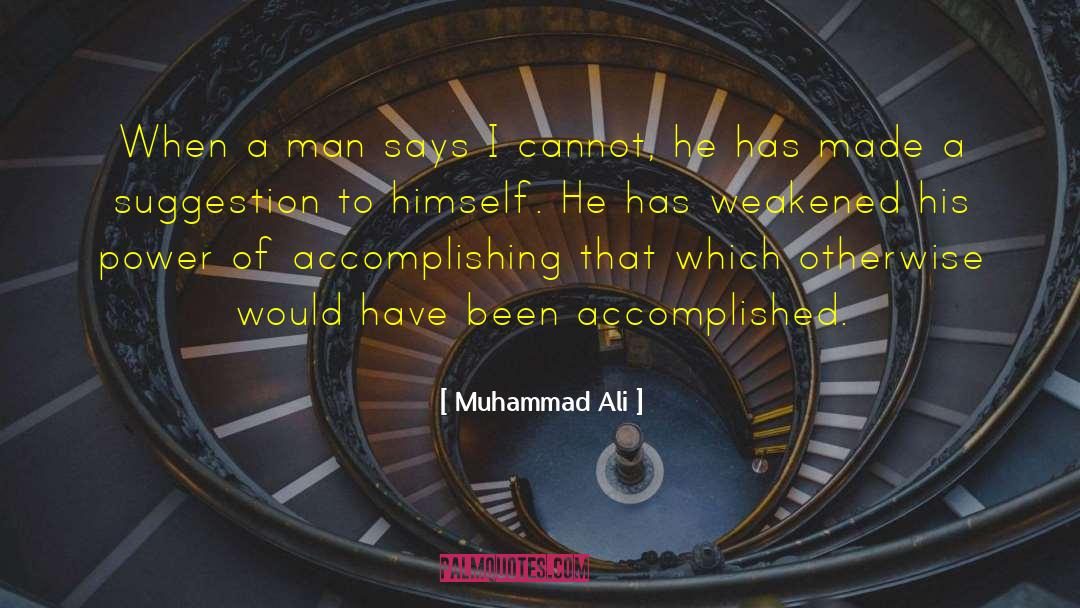 Accomplishing quotes by Muhammad Ali
