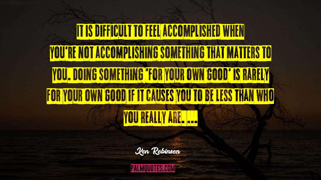 Accomplishing quotes by Ken Robinson