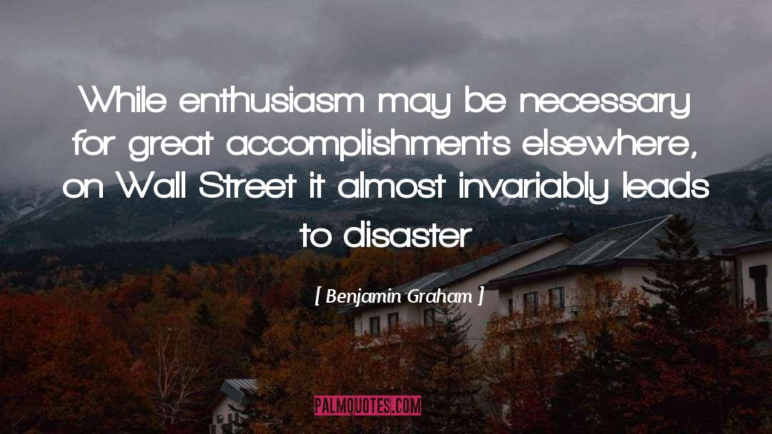 Accomplishment quotes by Benjamin Graham