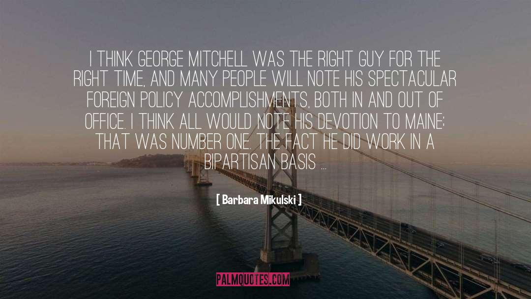 Accomplishment quotes by Barbara Mikulski