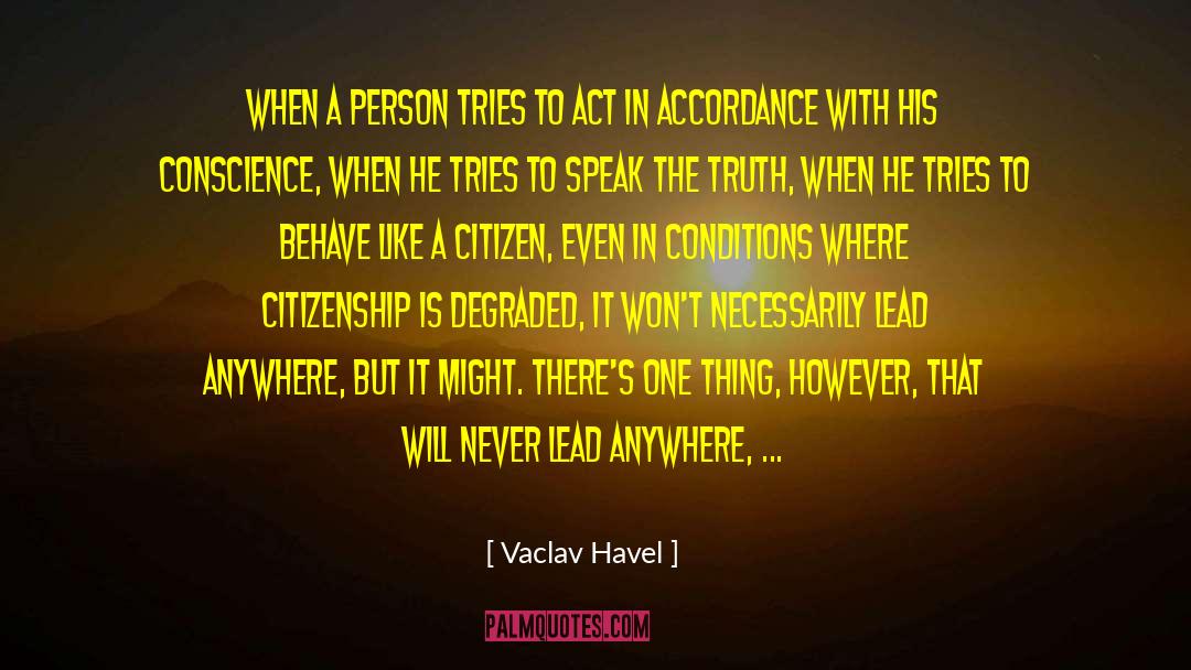 Accordance quotes by Vaclav Havel