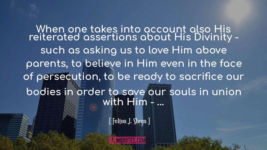 Account quotes by Fulton J. Sheen