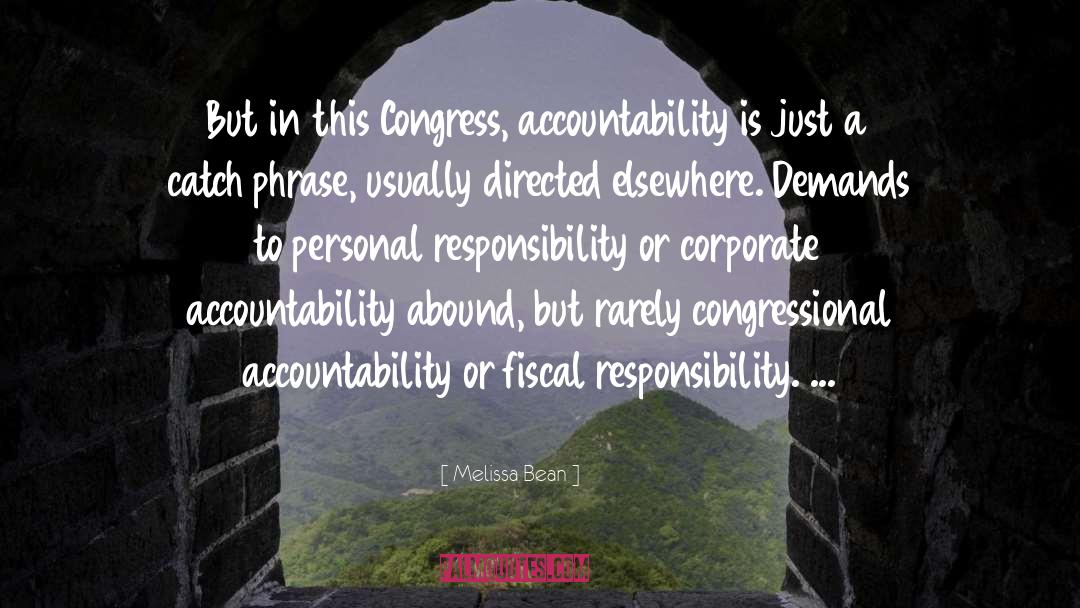 Accountability quotes by Melissa Bean