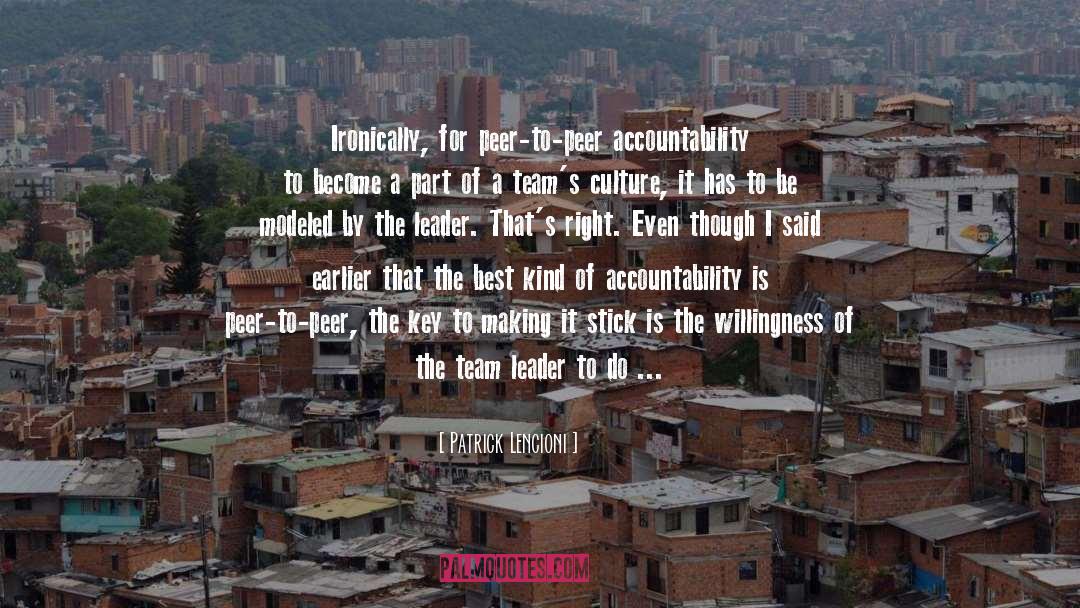 Accountability quotes by Patrick Lencioni