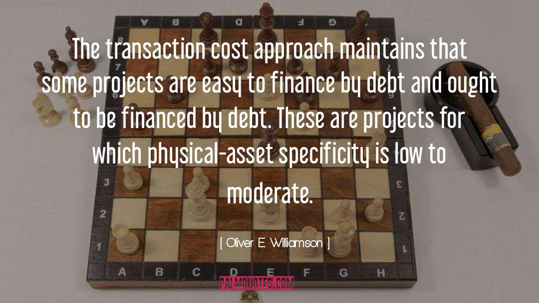 Accountants And Finance quotes by Oliver E. Williamson