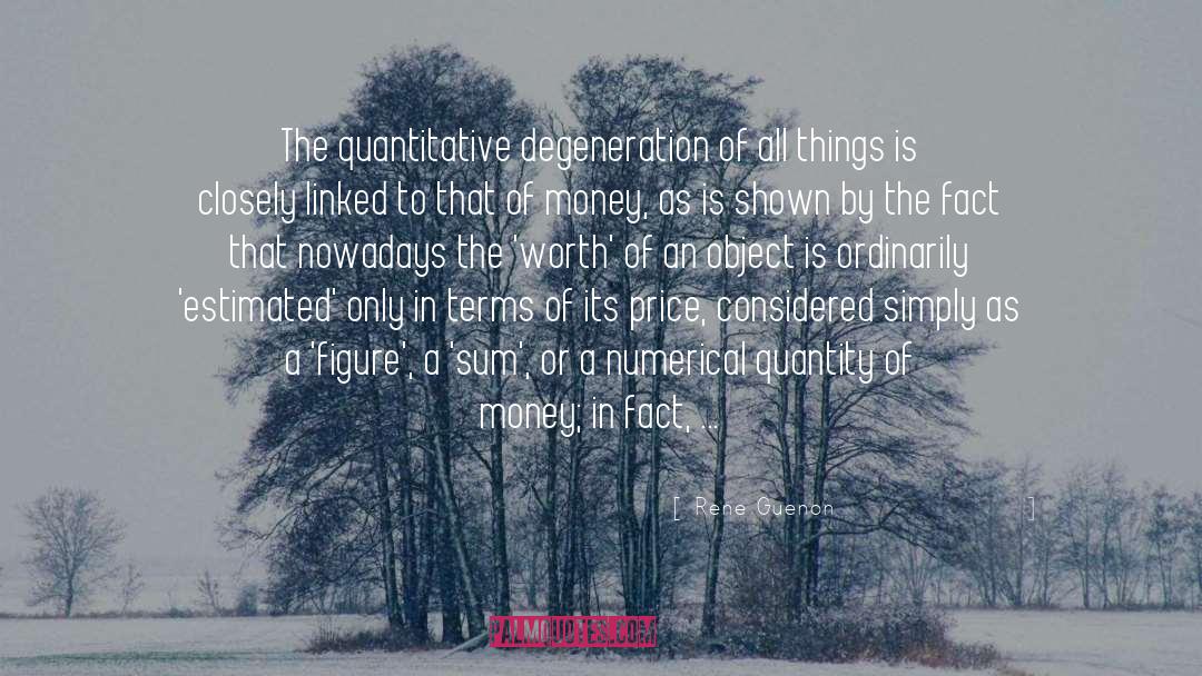 Accumulating Wealth quotes by Rene Guenon