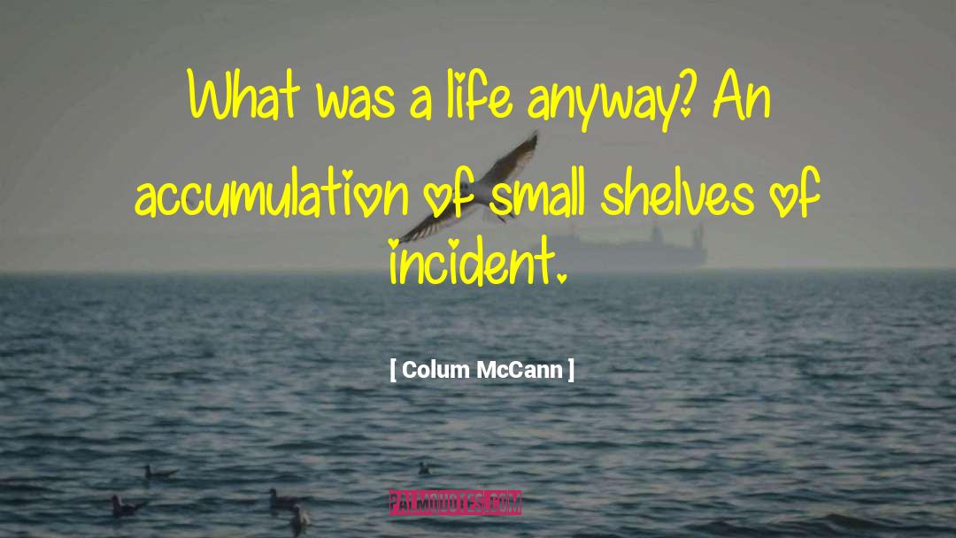 Accumulation quotes by Colum McCann