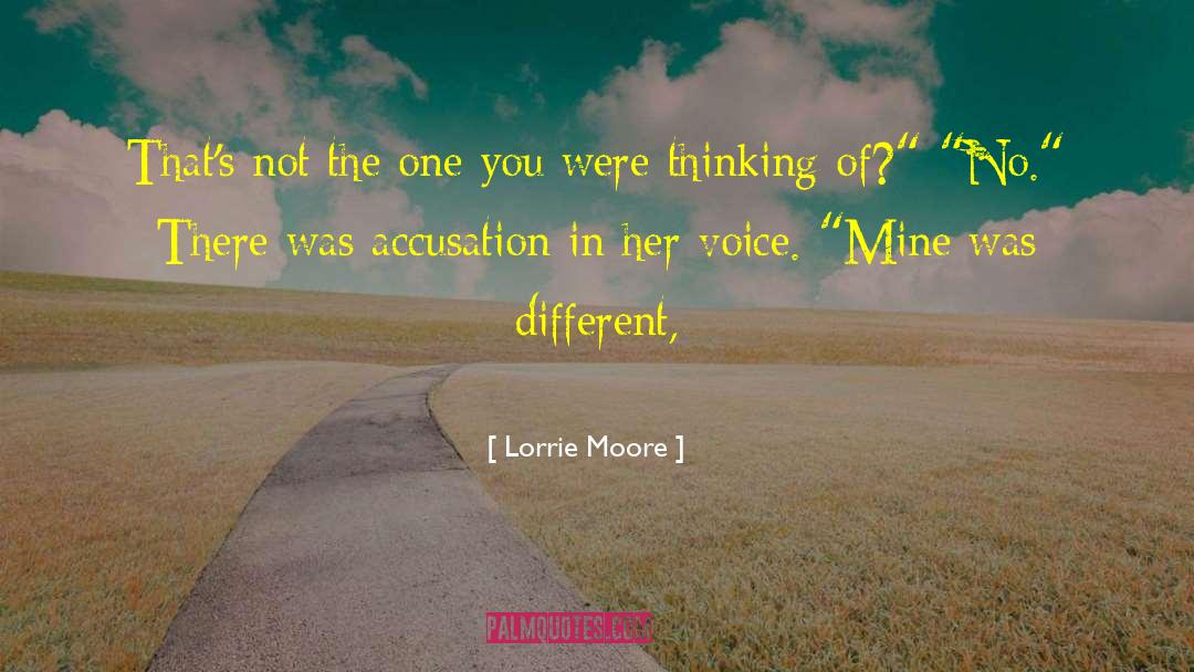 Accusation quotes by Lorrie Moore