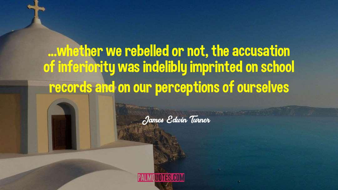 Accusation quotes by James Edwin Turner
