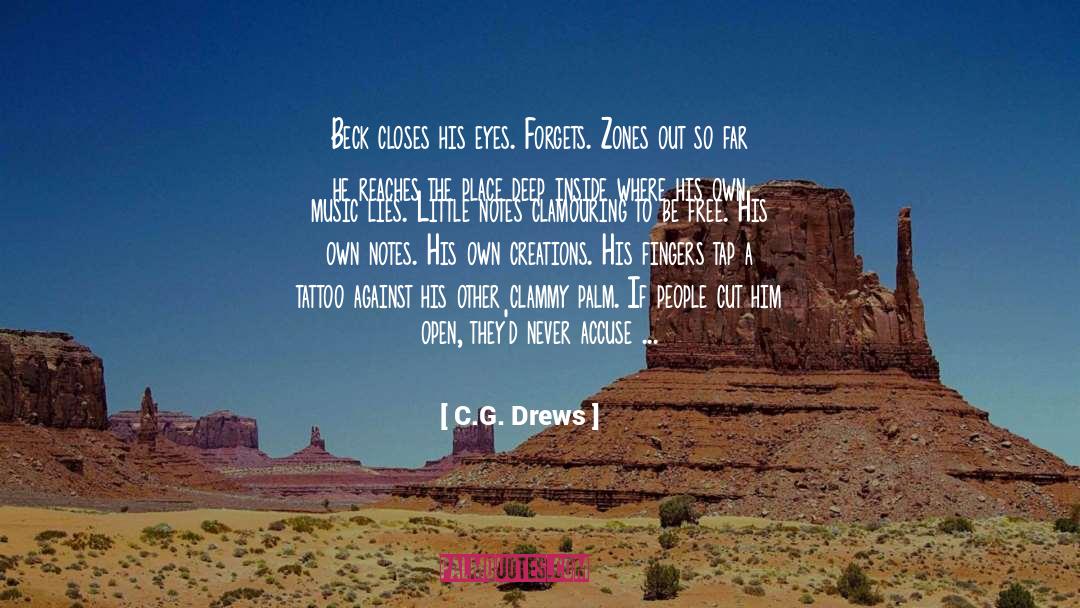 Accuse quotes by C.G. Drews