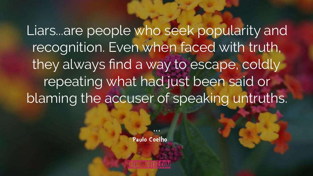 Accuser quotes by Paulo Coelho