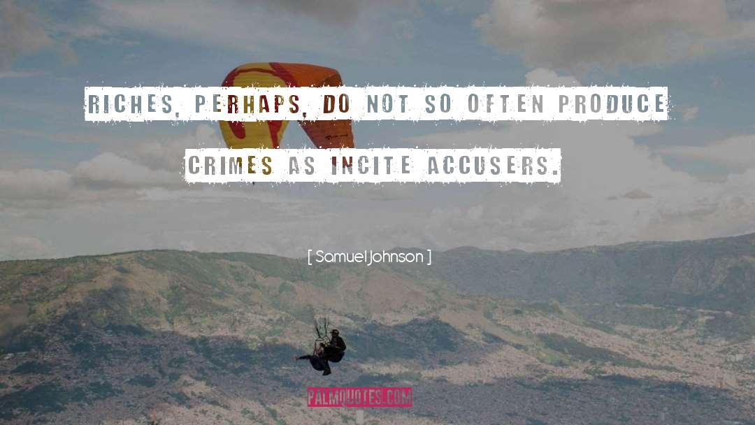 Accusers quotes by Samuel Johnson