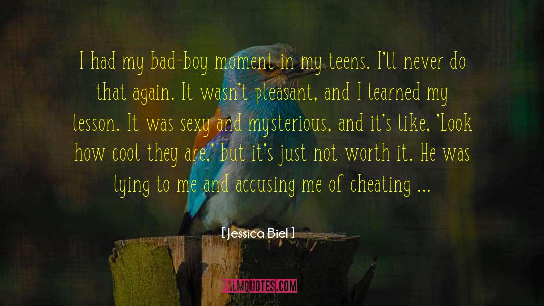 Accusing Me quotes by Jessica Biel