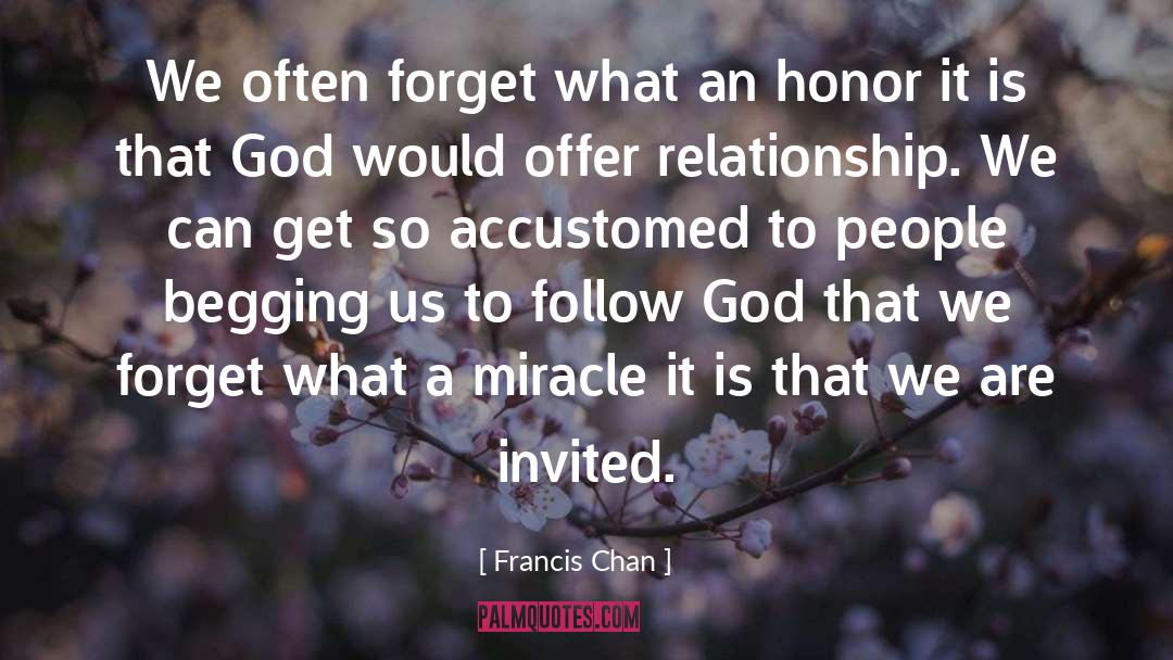 Accustomed quotes by Francis Chan