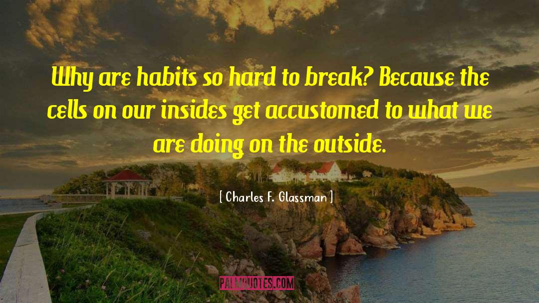 Accustomed quotes by Charles F. Glassman
