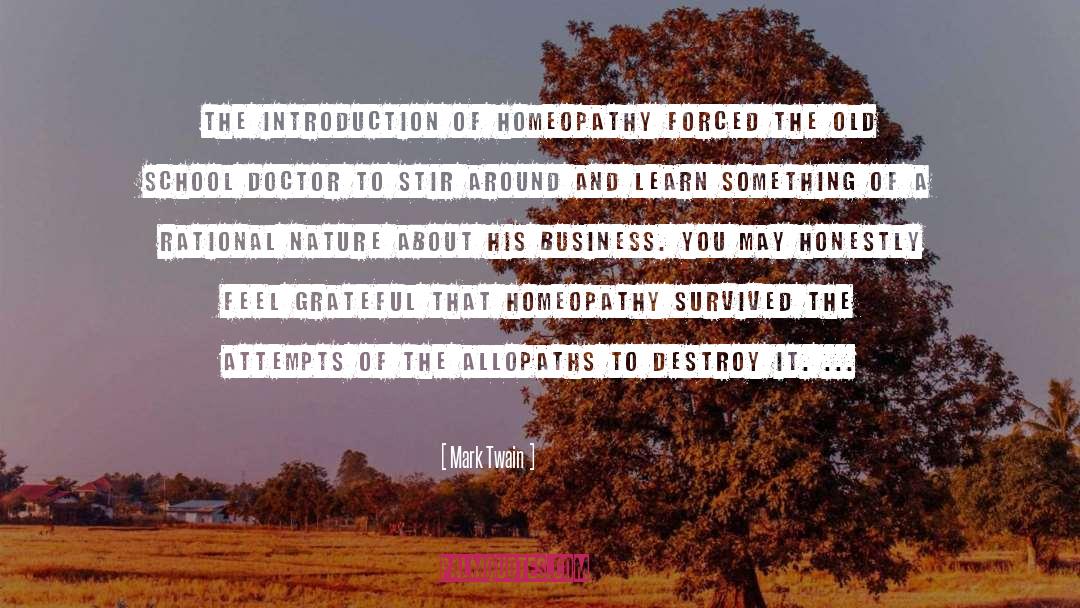 Achena Homeopathy quotes by Mark Twain