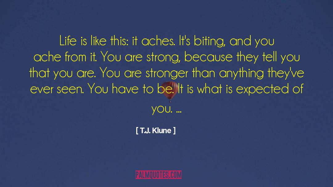 Aches quotes by T.J. Klune