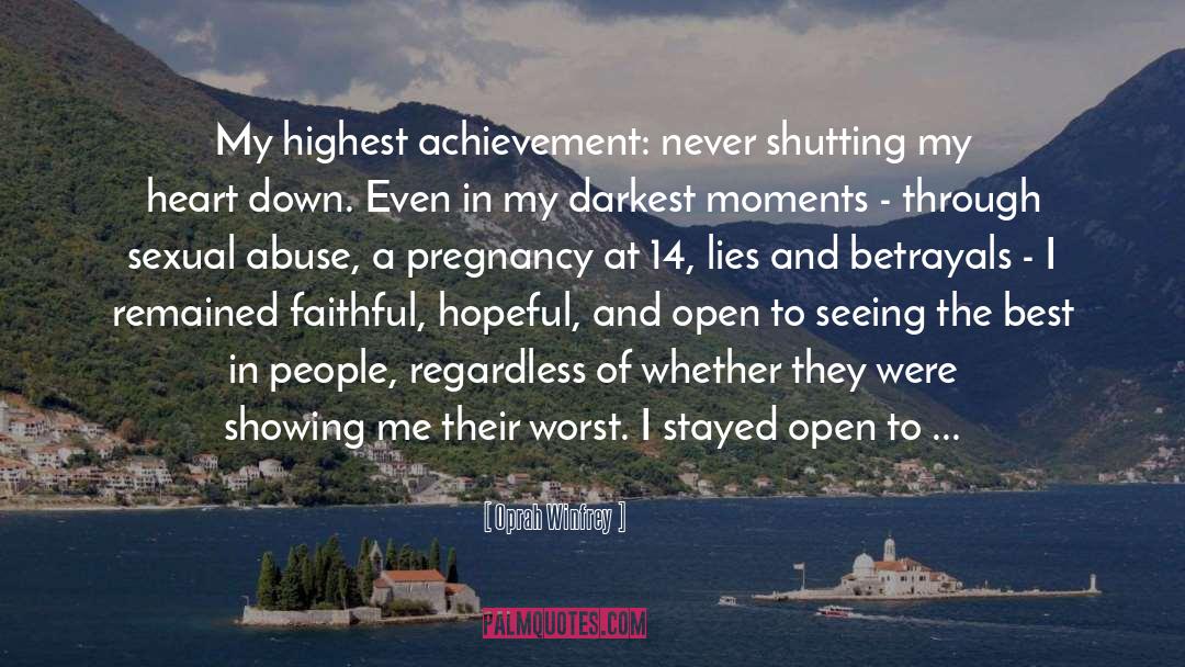 Achievement Attitude quotes by Oprah Winfrey