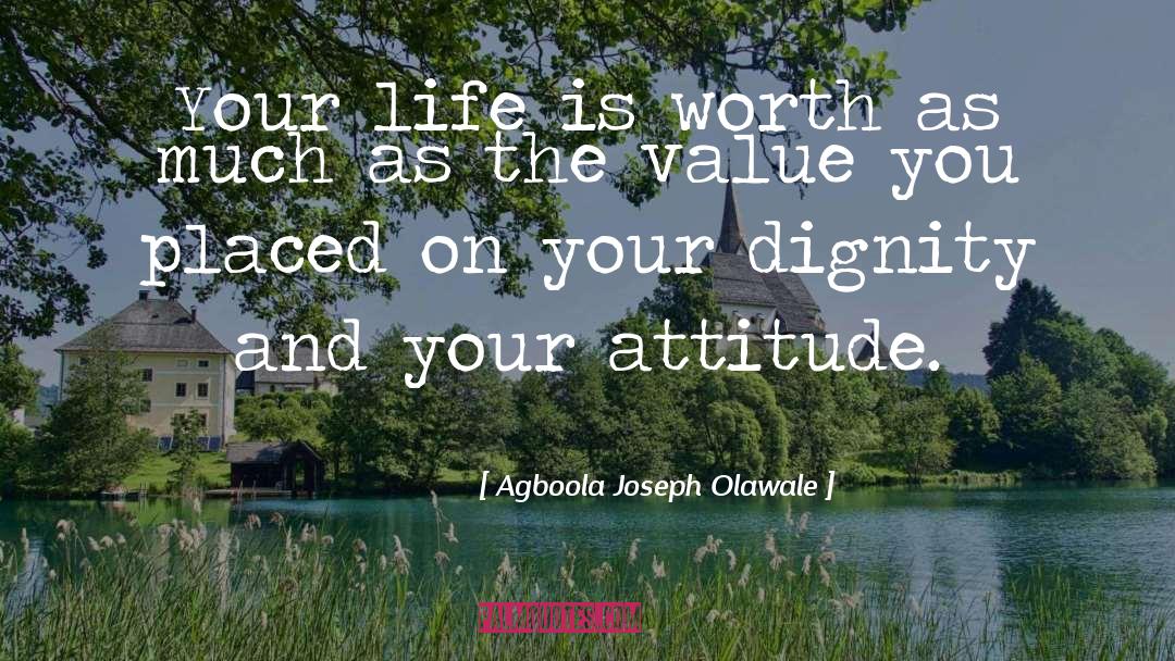 Achievements And Attitude quotes by Agboola Joseph Olawale