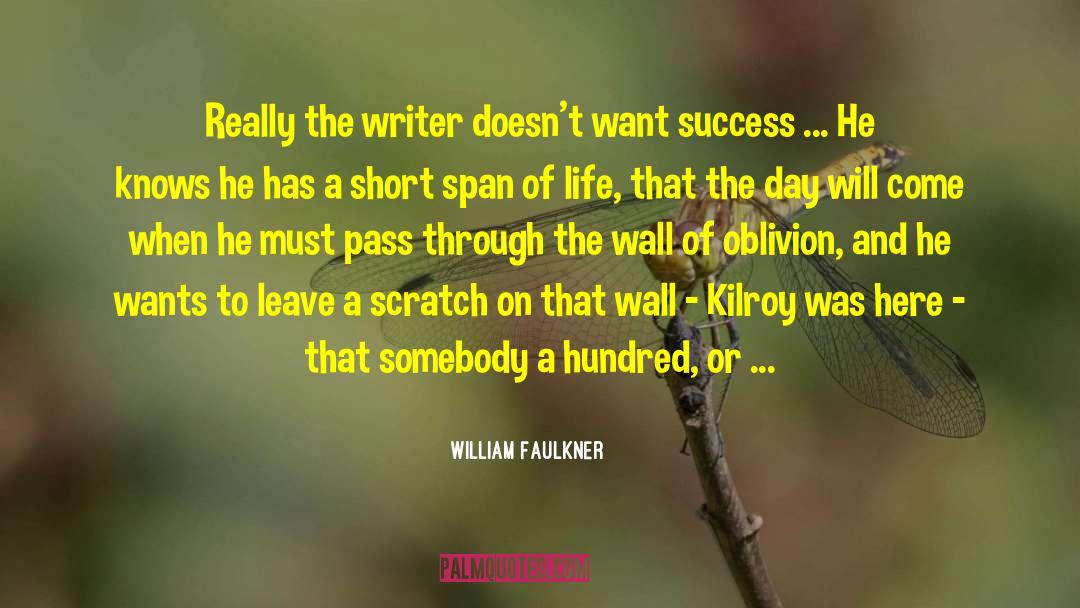 Achievements Success quotes by William Faulkner
