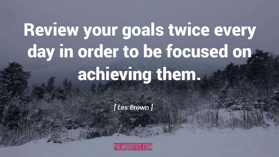 Achieving Goals quotes by Les Brown