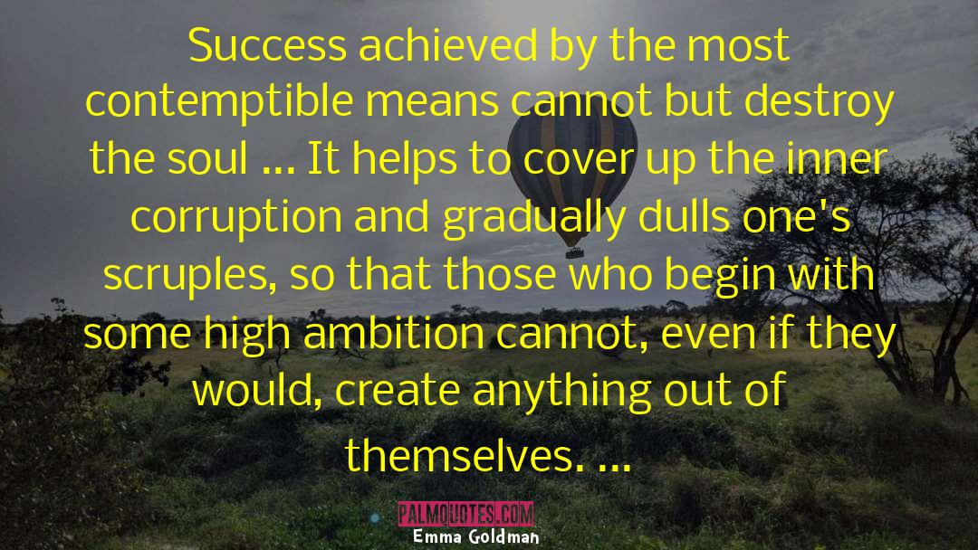 Achieving Success quotes by Emma Goldman