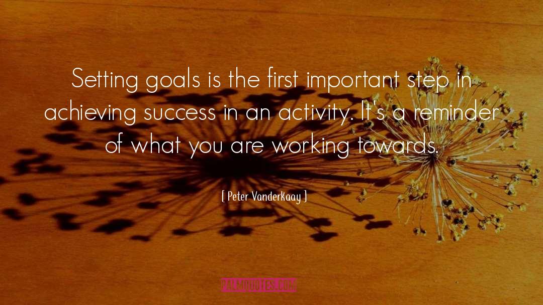 Achieving Success quotes by Peter Vanderkaay