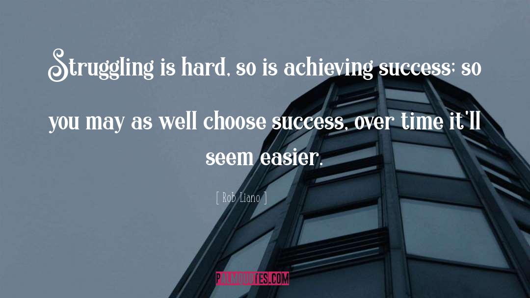 Achieving Success quotes by Rob Liano