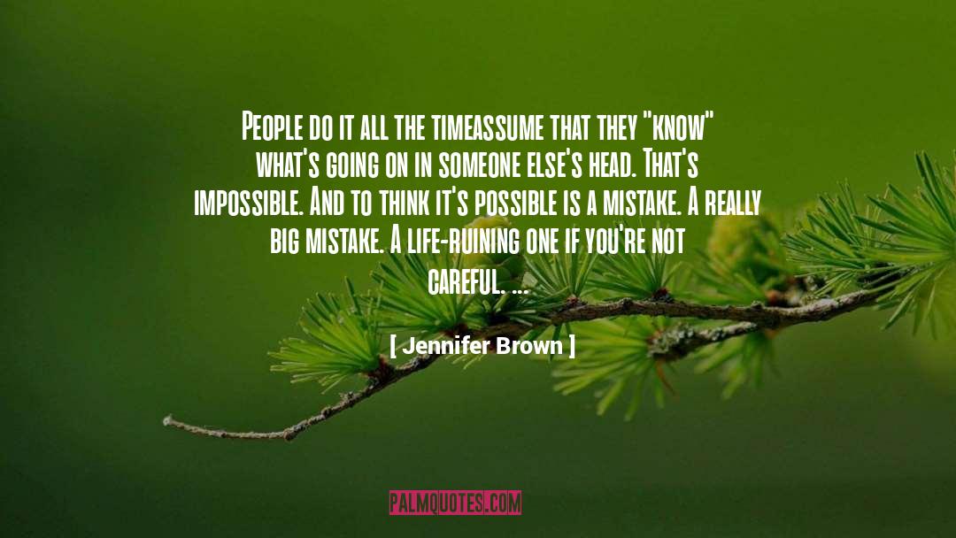 Achieving The Impossible quotes by Jennifer Brown