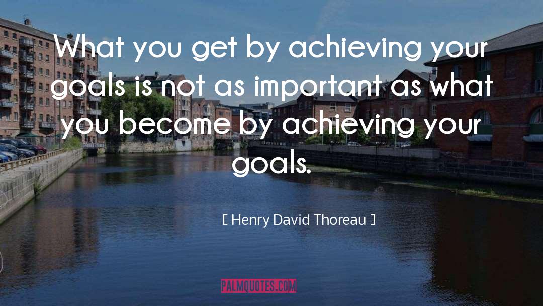 Achieving Your Goals quotes by Henry David Thoreau