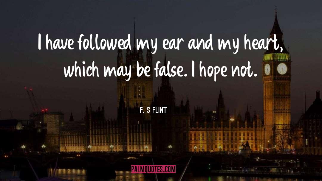 Aching Heart quotes by F. S Flint