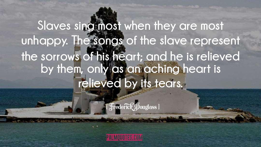 Aching Heart quotes by Frederick Douglass