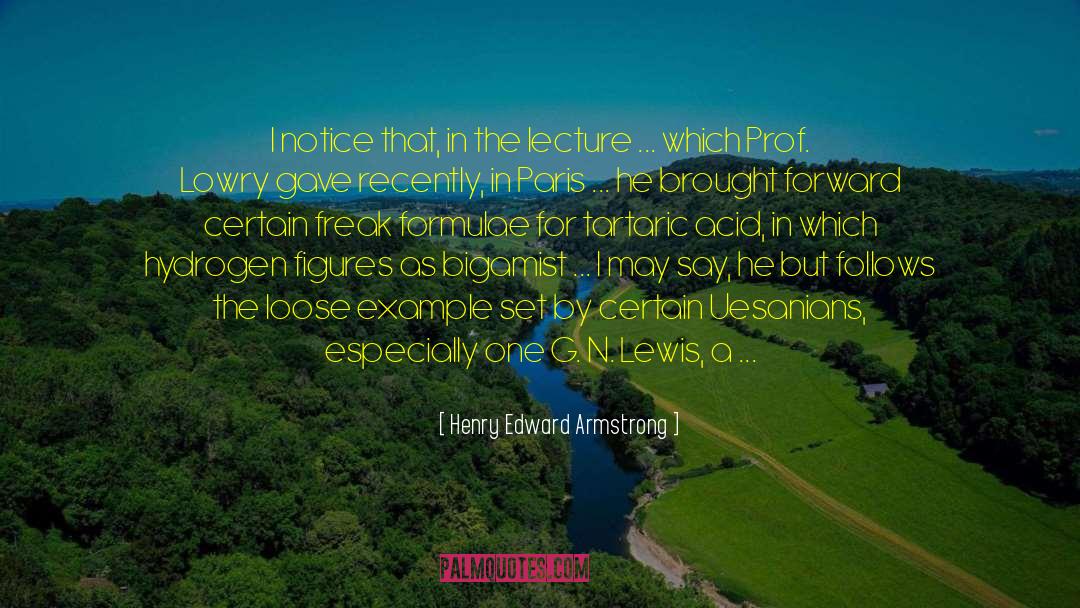 Acid quotes by Henry Edward Armstrong