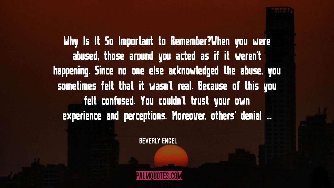 Acknowledge quotes by Beverly Engel
