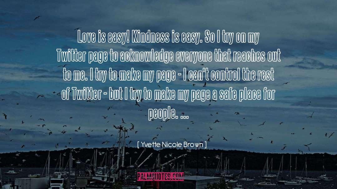Acknowledge quotes by Yvette Nicole Brown
