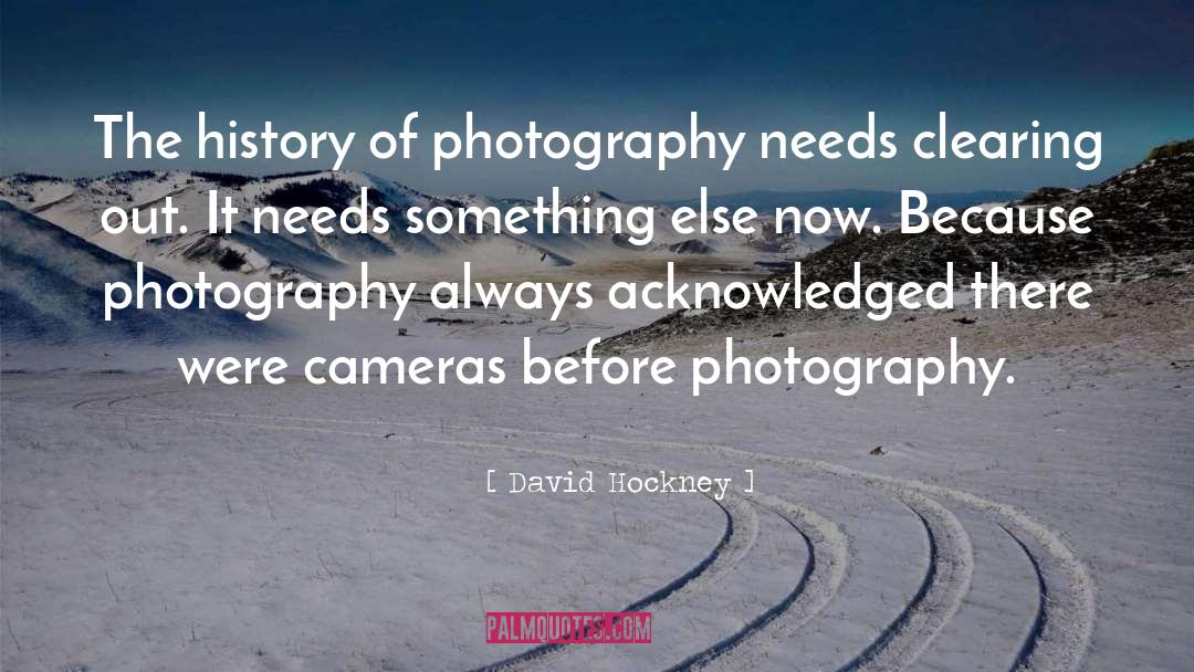 Acknowledged quotes by David Hockney