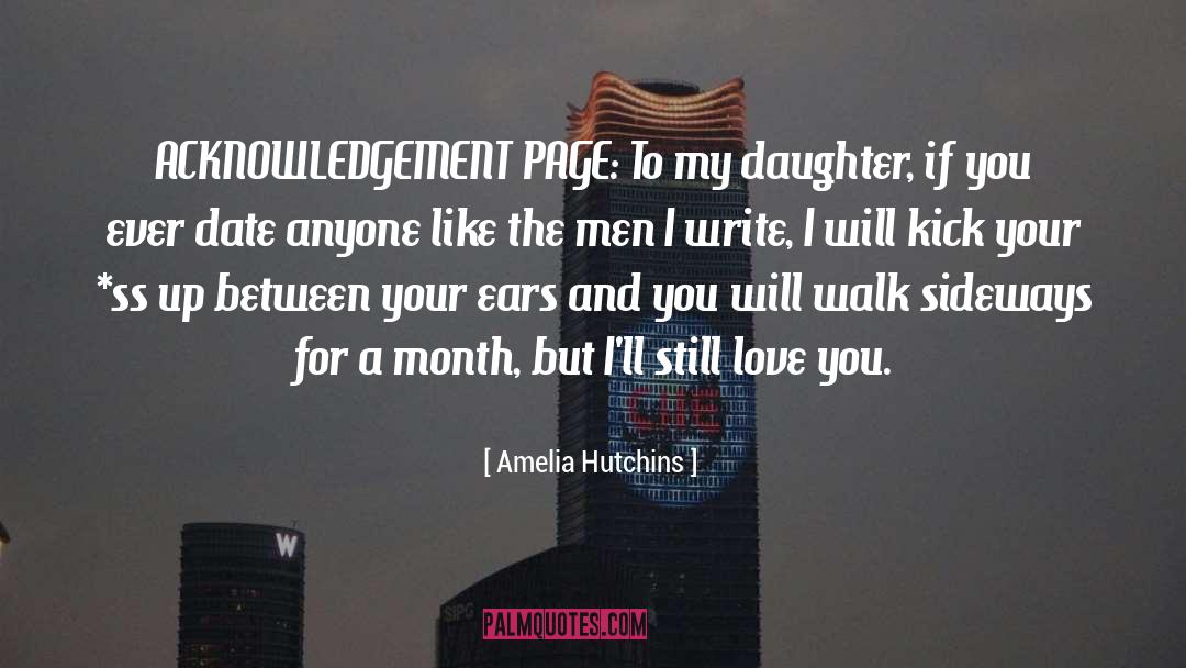 Acknowledgement quotes by Amelia Hutchins