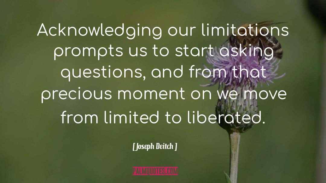 Acknowledging quotes by Joseph Deitch