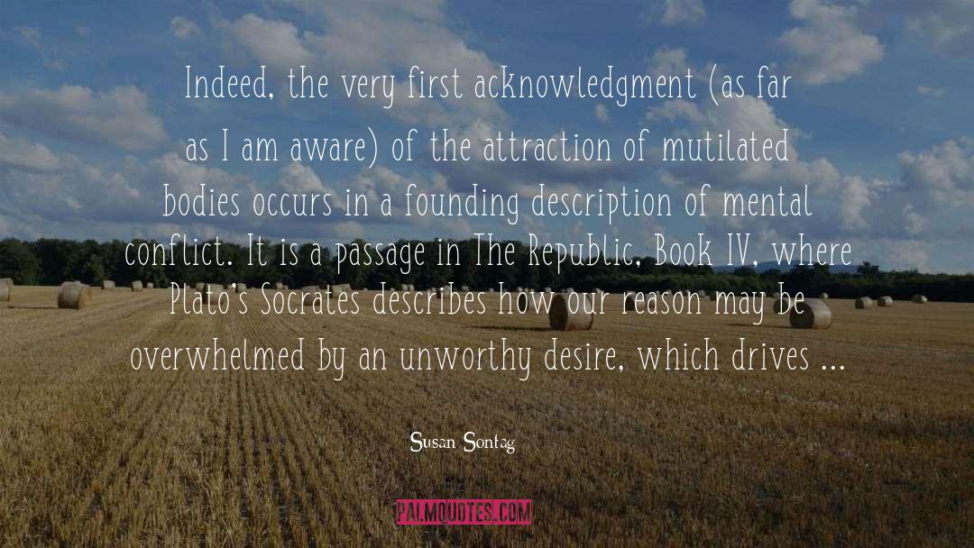 Acknowledgment quotes by Susan Sontag