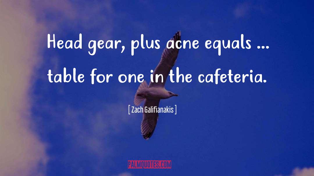 Acne quotes by Zach Galifianakis