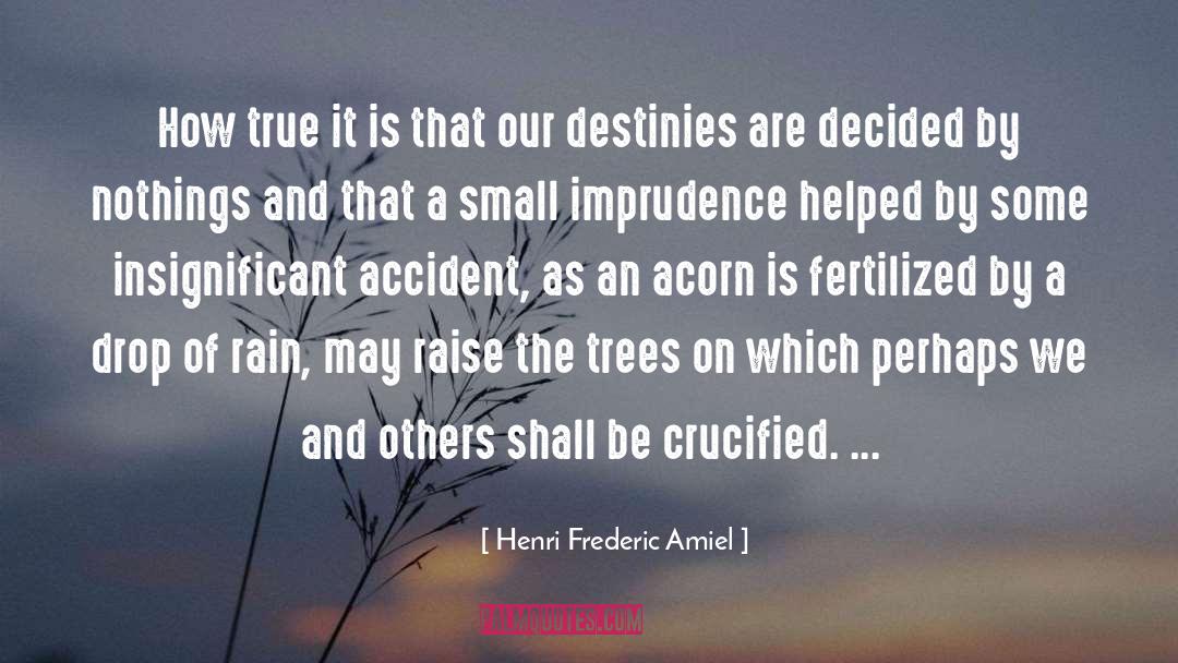 Acorn quotes by Henri Frederic Amiel