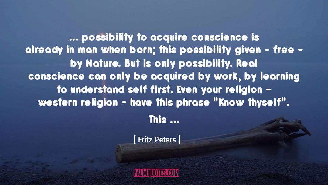 Acorn quotes by Fritz Peters