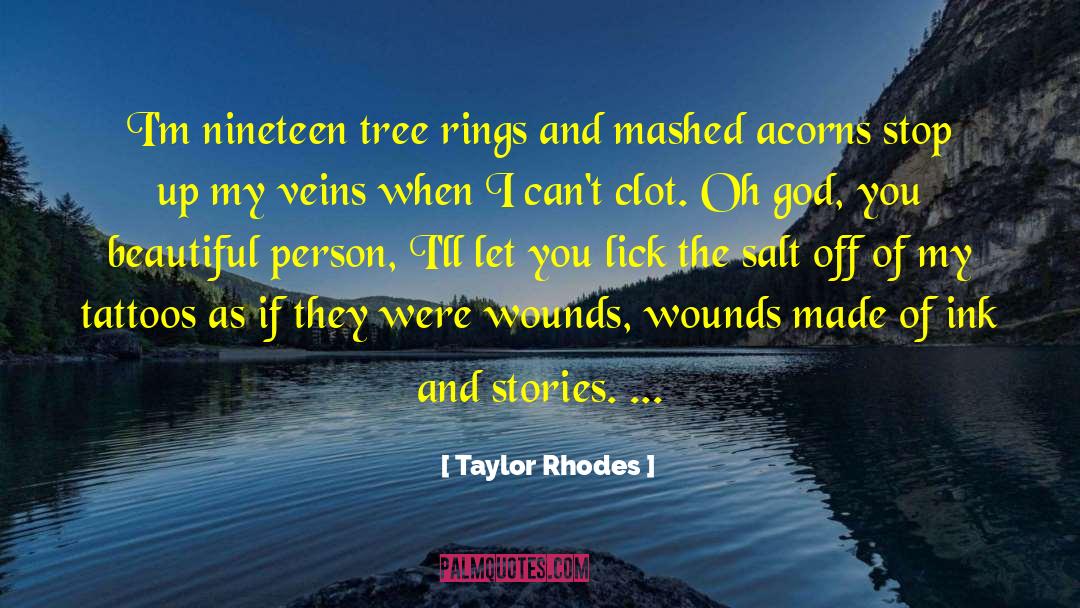 Acorns quotes by Taylor Rhodes