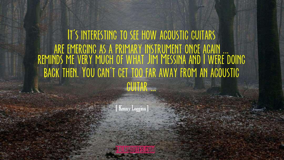 Acoustic Guitar quotes by Kenny Loggins